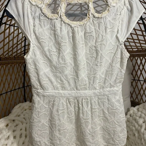 Anthropologie Floreat Trellis blouse sz 4 - Picture 4 of 12